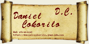 Daniel Čokorilo vizit kartica